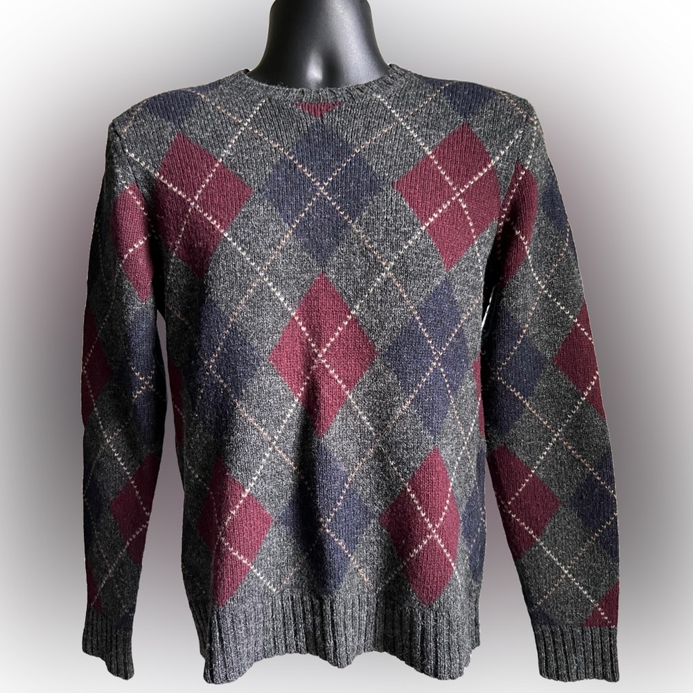 Men’s Ralph Lauren - 100% Wool Argyle Sweater - Small